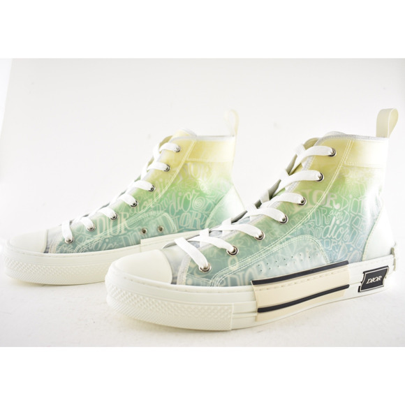 Dior Mens B23 Shawn Stussy Multicolor Logo High Top Lace Up Flat Sneaker 44 11 - Picture 13 of 15